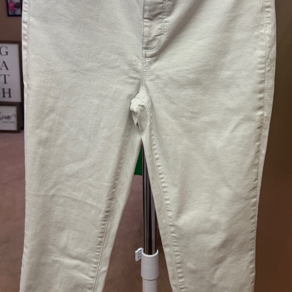 Talbots Cream Denim Pants